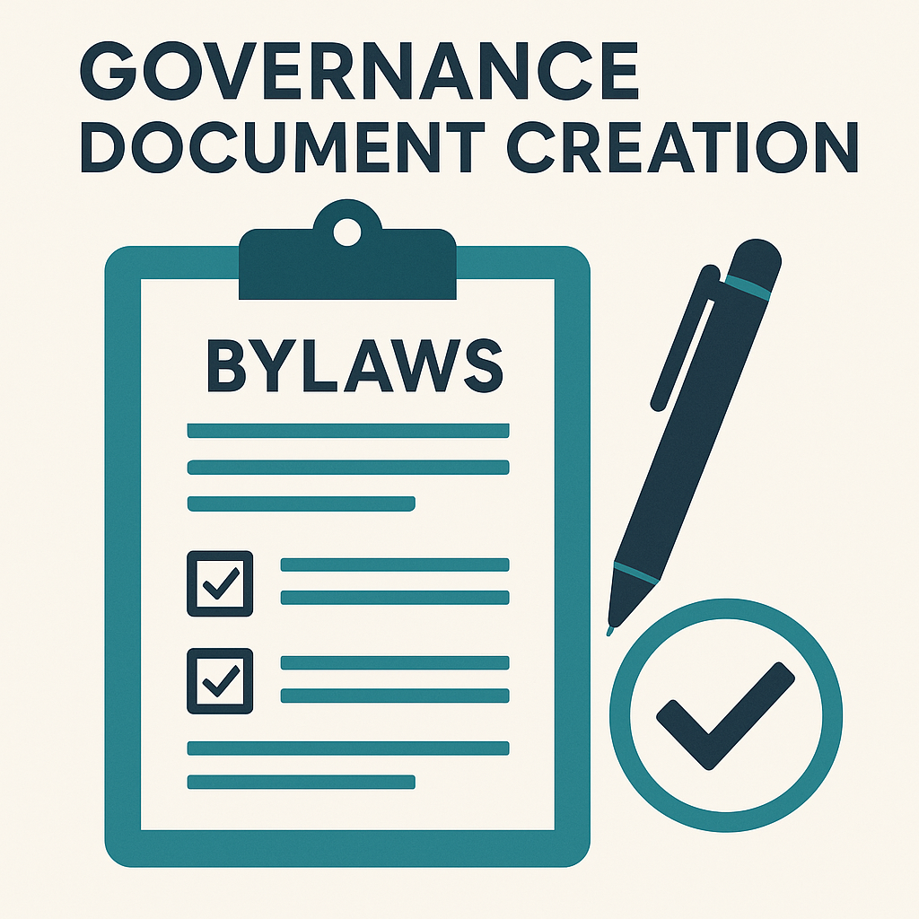 We'll help create governance documents, 